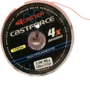 Multifilamento castforce x4 braided 100m 40lb 0.28mm 18,2kg