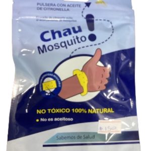 Pulsera repelente de mosquitos aceite de citronella 100% natural