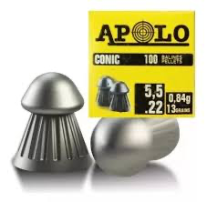 Chumbos Balines Apolo Conico 5.5mm X 100un