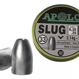 CHUMBOS APOLO SLUG PUNTA HUECA HOLLOW POINT 6.35MM 33GR CAZA