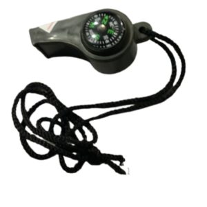 Silbato con brújula y termostato