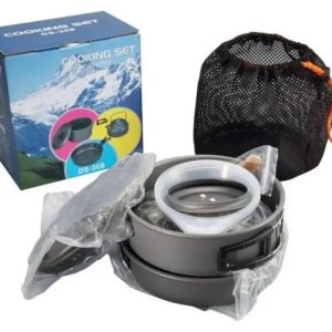 Set Ollas Outdoor Camping Set Cocinilla Utensilios Ds-308