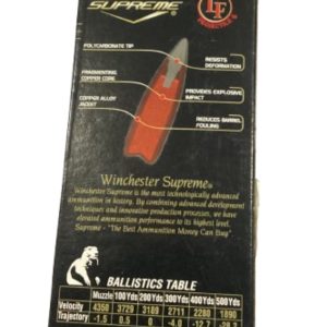 winchester supreme ballistic silvertip 22-250 rem 35gr x20 unidades