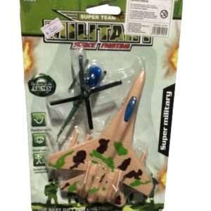 Set militar helicóptero y avión