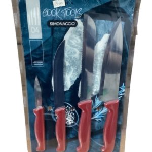 Simonaggio set cuchillos cocina 4 unidades
