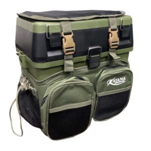 Mochila de pesca multifuncion, caja, balde, asiento