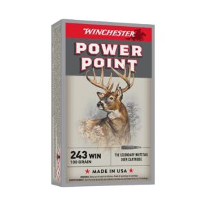 BALA WINCHESTER POWER POINT 243 WIN 100GR x20